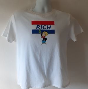 Richie Rich boys white short sleeve graphic t-shirt size S